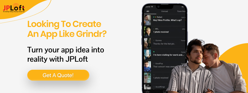 Create an App Like Grindr CTA